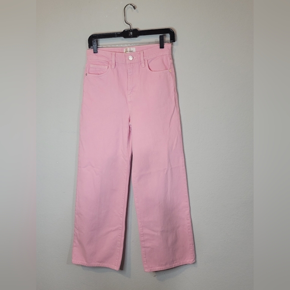 Frame Denim Pink Ankle & Cropped Jeans - Picture 1 of 5
